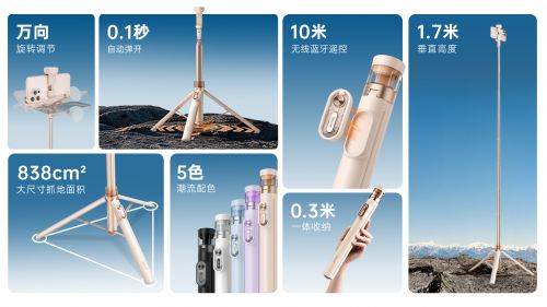 启“落地开”自拍杆新纪元！ 重新定义影像自由尊龙凯时ag旗舰厅网站SEAJIC施吉客开(图5)